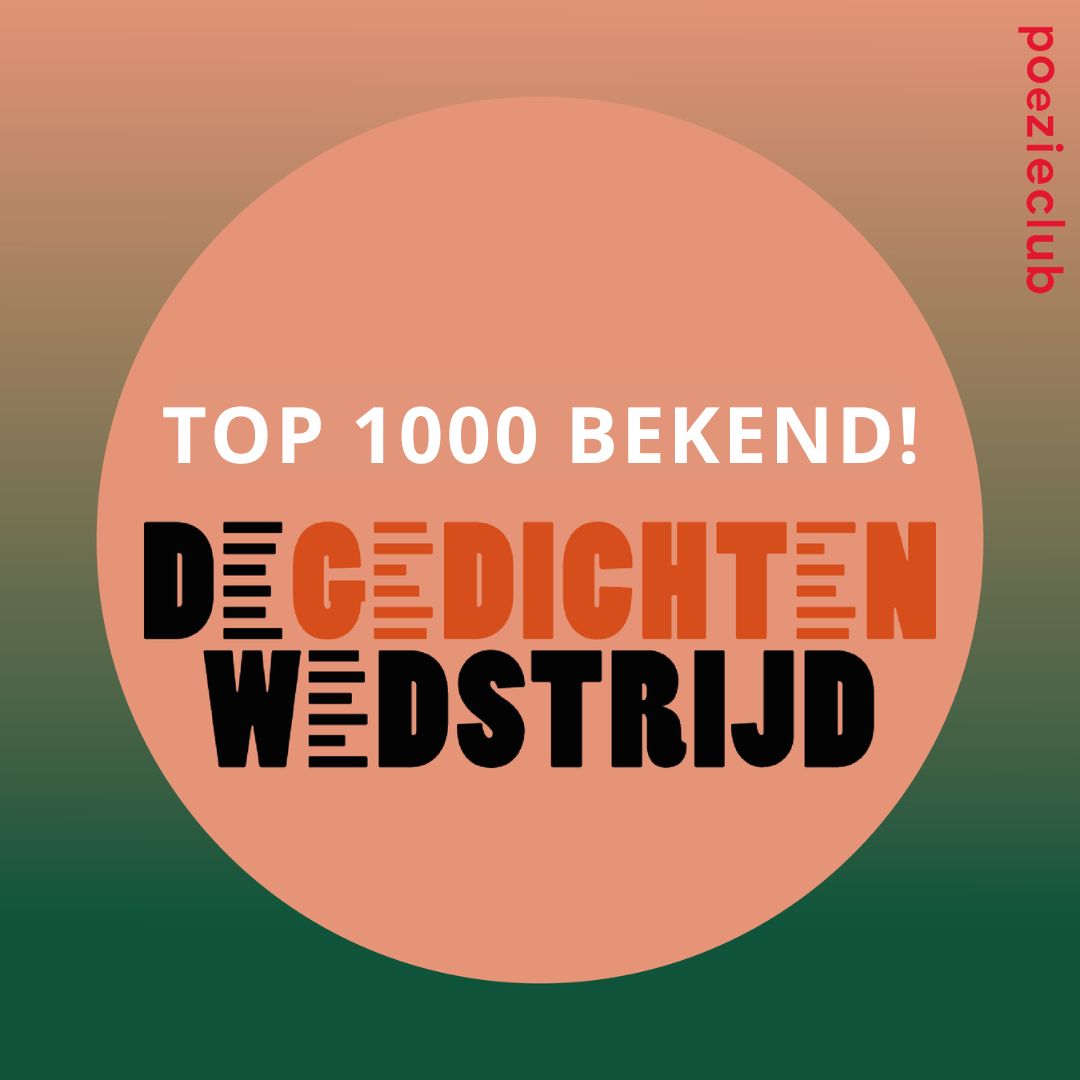 Top 1000 bekend De Gedichtenwedstrijd 2023